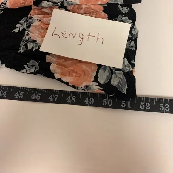 Torrid Dress Womens Size 18/20 Maxi Black Floral Dark Cottagecore Vacation - Picture 9 of 12